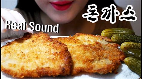 수제 돈까스 딸기잼 리얼사운드 Extreme Crunchy Pork Cutlet Asmr Mukbang Real Sounds Eating Show Youtube