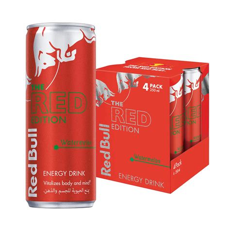 Buy Red Bull Energy Drink Watermelon 250 Ml 4 Pack Online At