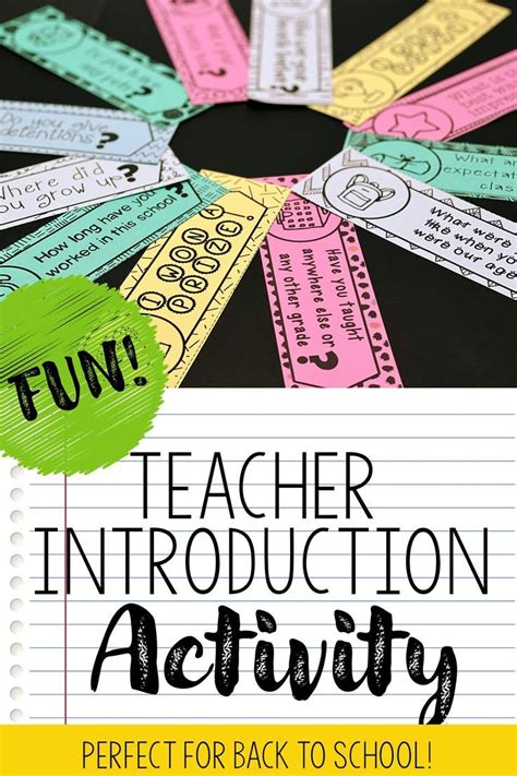 The Back To School Activity For Teachers With Text That Reads Fun