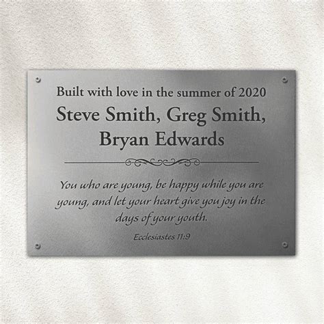 Outdoor Plaques With Durability In All Weather Conditions Plaque Direct