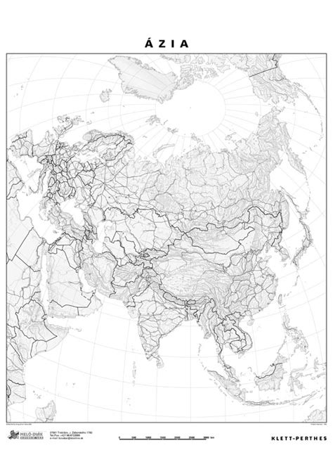 Slepá Mapa Ázie M14sp