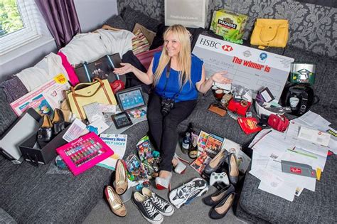 Is This Britain S Luckiest Woman Mum Scoops In Prizes By Entering Online Competitions