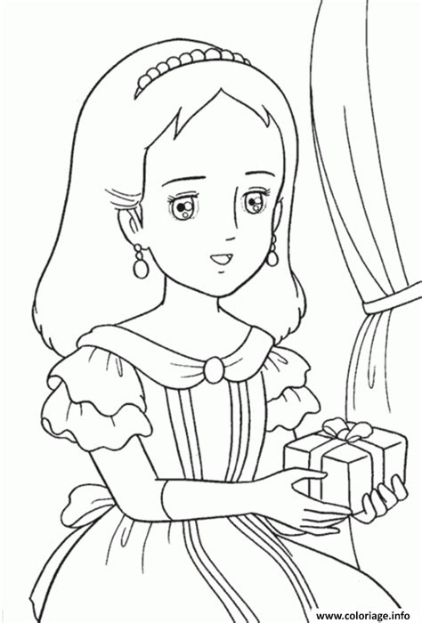 Coloriage Princesse Sarah 8 Dessin Princesse à imprimer