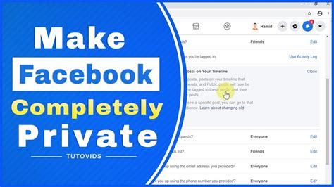 how to make your facebook account completely private youtube