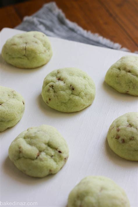 I have used different recipes in the past, but my daughters said this one tasted 'creamier.' Pistachio Cookies | Baked in AZ