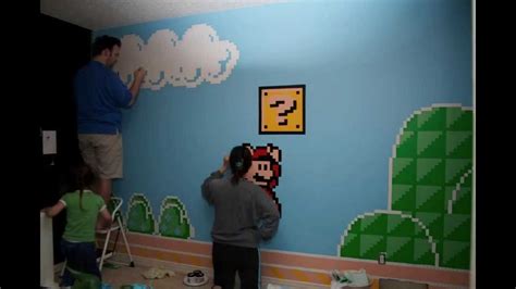 Super Mario Room Mural Youtube