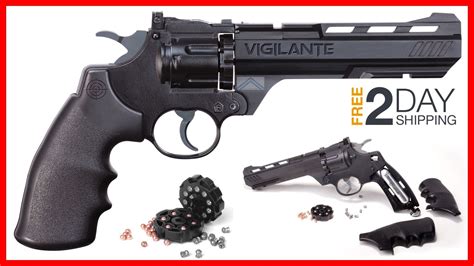 Crosman Vigilante Air Pistol Revolver 177 Or Bb Co2 Power 10 Shot