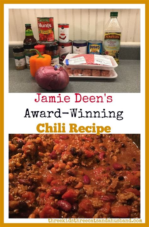 Jamie Deens Award Winning Chili Recipe With Beer Recipe Winning