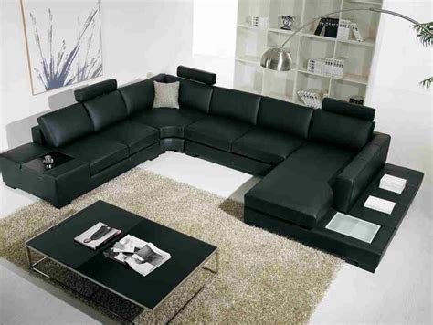 20 Modern Leather Living Room Furniture Home Design Lover