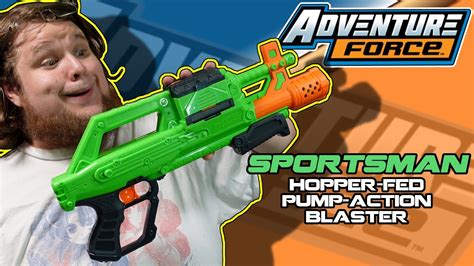 Hidden Gem Nerf Blaster Adventure Force Sportsman Hopper Fed Pump