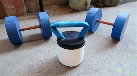 How To Make Homemade Concrete Kettlebell Diy Weights Youtube