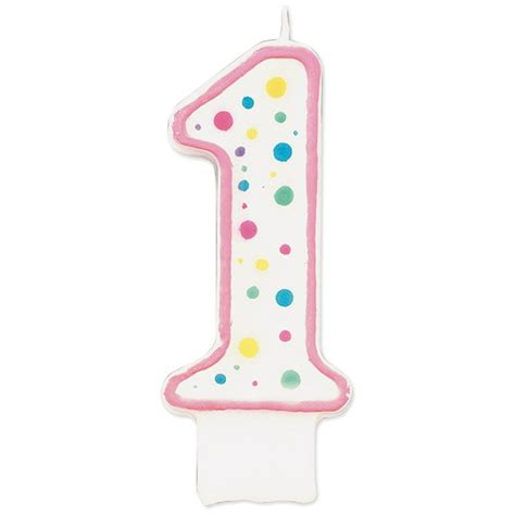 Wilton Number 1 Candle Pink 1 Ct