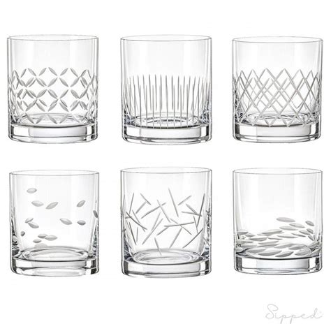 Crystalex Whiskey Glasses Set Of 6 Clear