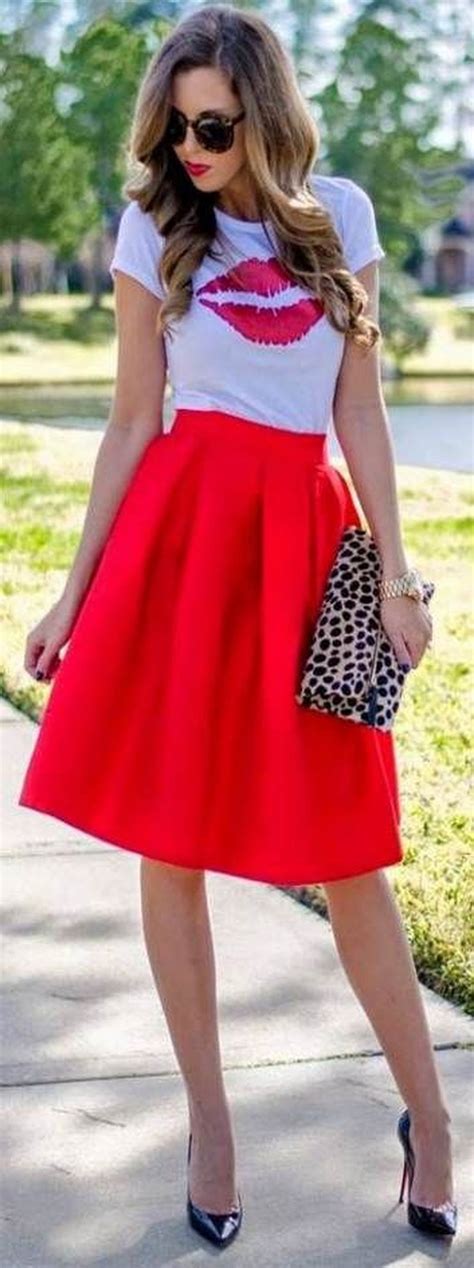 35 Elegant Red Outfit Ideas To Wear On Valentines Day Cute Valentines Day Outfits Fashion
