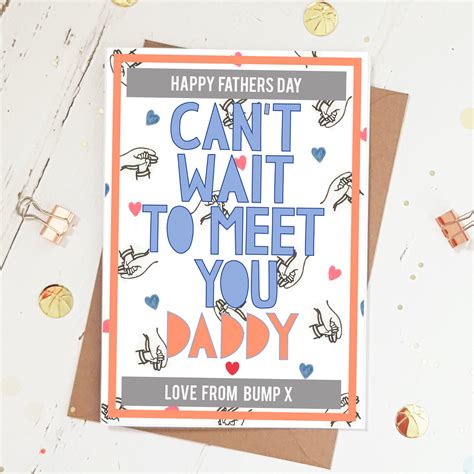 While spending time with him is what matters most, creating a sweet diy father's day card is definitely icing on the cake. 'From the Bump' Fathers Day Dad Card | Miss Bespoke Papercuts