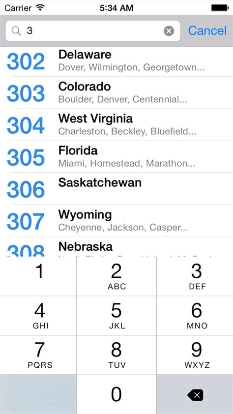 Area Code Directory #Utilities#Reference#apps#ios | Area codes, Beckley, Ios apps