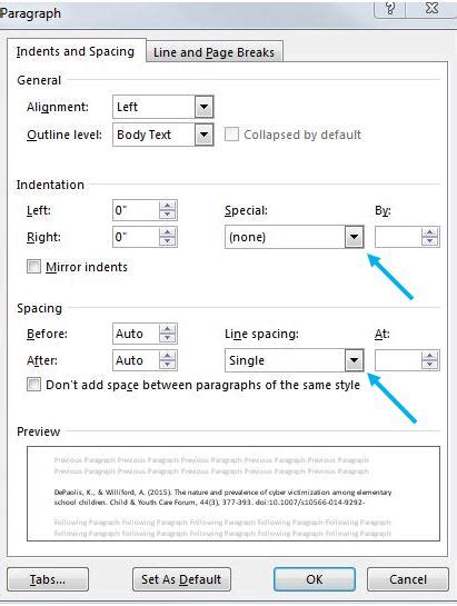 How To Create A Hanging Indent Apa Style Guide Research Guides At