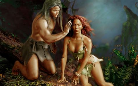 Tarzan Jane Fantasy Love Wallpaper Hd Wallpaper