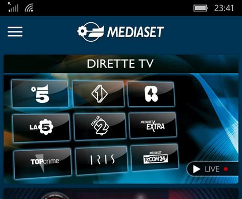Последние твиты от mediaset play infinity (@mediasetplay). Mediaset, diretta streaming dei canali in chiaro attiva ...