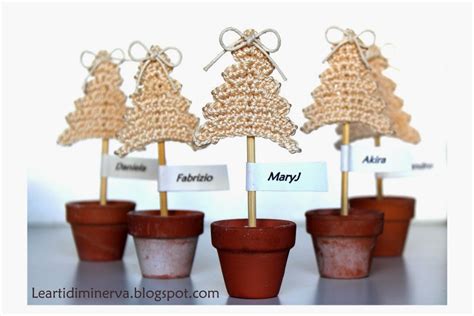 Simpatici segnaposto per decorare la vostra tavola, realizzati con lana e perline. MaryJ Handmade: Albero di Natale all'uncinetto | Crochet ...