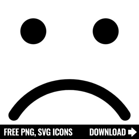 Free Sad Face Svg Png Icon Symbol Download Image