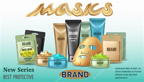 Free Vector Poster With Different Types Of Face Masks