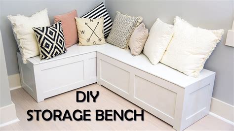 Make the most of an empty kitchen corner Kitchen Nook Storage Bench DIY - YouTube