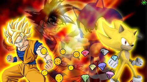 Goku Vs Sonic Wallpaper By Actyl0 On Deviantart