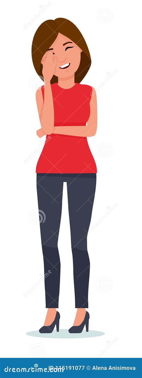 Woman Was Upset Because Of A Problem Made Mistake Cartoon Vector