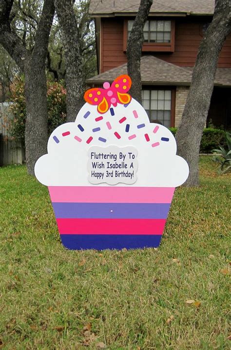 Find basic designs or create personalized happy birthday yard signs to celebrate. Birthday Yard Sign San Antonio, TX - Butterfly - Stork ...
