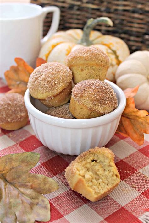 Mini Pumpkin Spice Donut Muffins The Kitchen Prep Blog