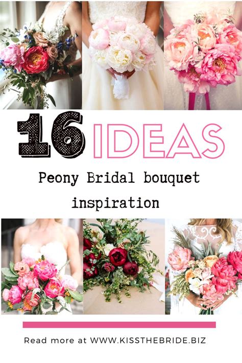 The Prettiest Peony Wedding Bouquets ~ Kiss The Bride Magazine In 2023