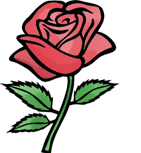 Rose Flower Animation Flash Cute Rose Drawing Easy Clipart Full