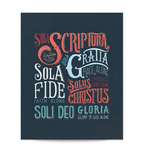 It explores the five truths that changed the church forever and continue to mark. Pin on Wall