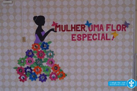 Ideias Painel Mural Decorativo Dia Internacional Mulher 20 Dia Da Mulher