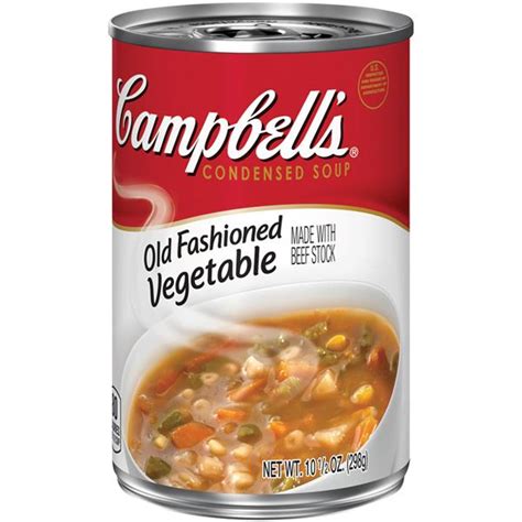 Campbells Old Fashioned Vegetable Made With Beef Stock Condensed Soup