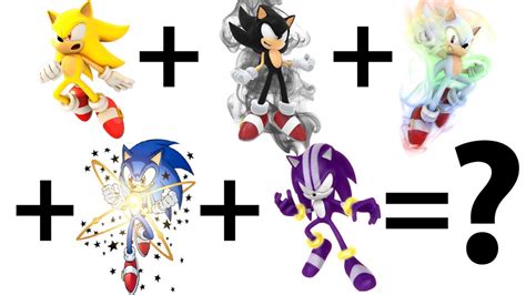 Fusion Combining 5 Super Sonic Forms Into 1 Super Dark Hyper