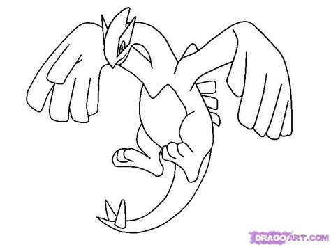 Awesome Printable Pokemon Lugia Coloring Pages For Playing