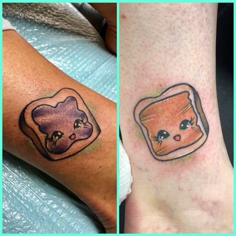 Cute Peanut Butter And Jelly Tattoos Tattoos For Daughters Bestie Tattoo Subtle Tattoos