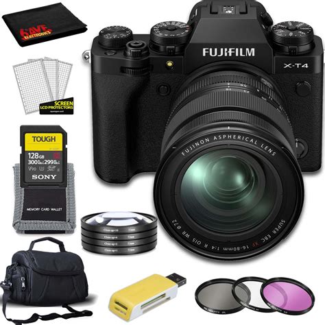 Fujifilm X T4 Mirrorless Digital Camera With 16 80mm Lens Black With