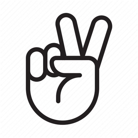 Peace Sign Fingers Svg