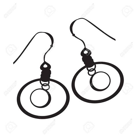 Earrings Clipart Black And White 19 Free Cliparts Download Images On