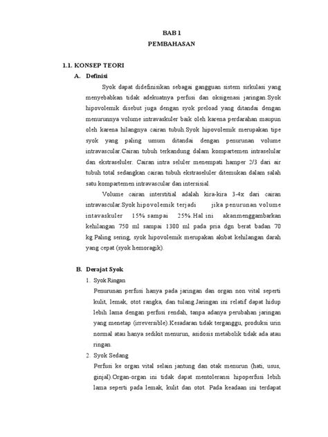 Askep Syok Hipovolemik Pdf