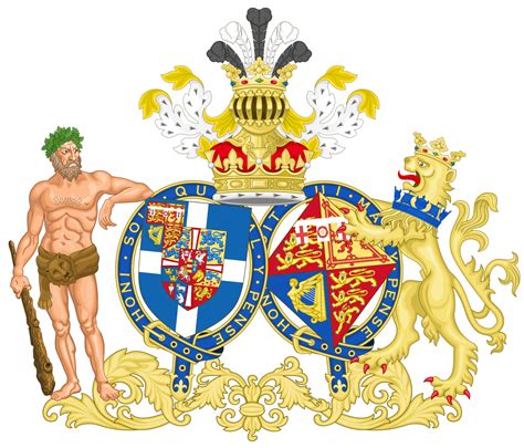 Combined Coat Of Arms Of Elizabeth And Philip The Duchess And Duke Of Edinburghsvg Arms