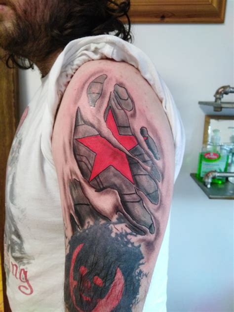 Dot tattoos line tattoos forearm tattoos small tattoos tatoos pinecone tattoo winter tattoo tattoo ideas tattoo designs. Winter Soldier Tattoo - The Best Tattoo Gallery Collection