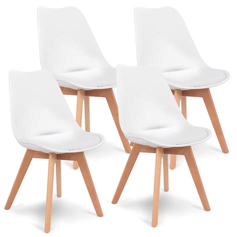 Gymax Set Of 4 Mid Century Dining Chairs Modern Dsw Armless Side Chair