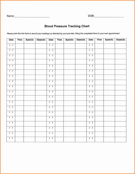 Blood Pressure And Glucose Tracker Excel Template Invitations
