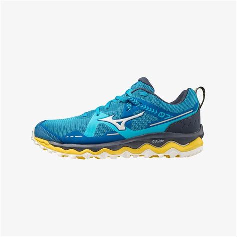 Mizuno Wave Mujin 7 Mens Trail Running Shoes Mykonos Blue