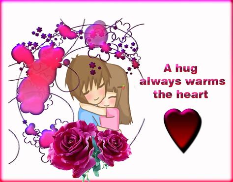A Hug To Warm Your Heart Pink Love Hearts Comfort Hugs Hd