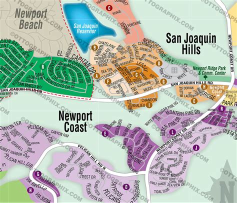 Newport Beach Southeast Map Orange County Ca Otto Maps